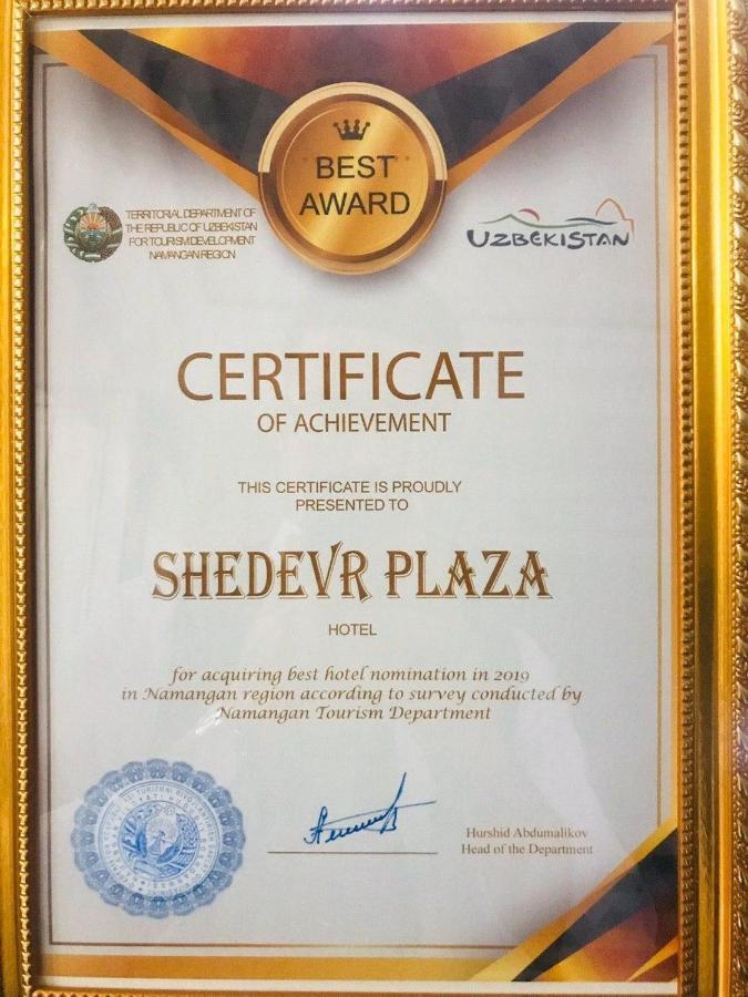 Hotel Shedevr Plaza Namangan Exterior foto